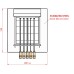Brazilian Charcoal Grill with Firebox - 5 Skewers 
