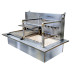 Double-Decker Griddle with 9 Skewers Rotisserie & Firebox Double-Decker Griddle with 9 Skewers Rotisserie & Firebox