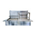 Double-Decker Griddle with 9 Skewers Rotisserie & Firebox Double-Decker Griddle with 9 Skewers Rotisserie & Firebox