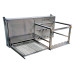 Double-Decker Griddle with 9 Skewers Rotisserie System