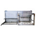 Double-Decker Griddle with 9 Skewers Rotisserie System