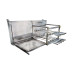 Double-Decker Griddle with 9 Skewers Rotisserie System