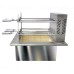 Brazilian Charcoal Grill with Firebox - 5 Skewers 