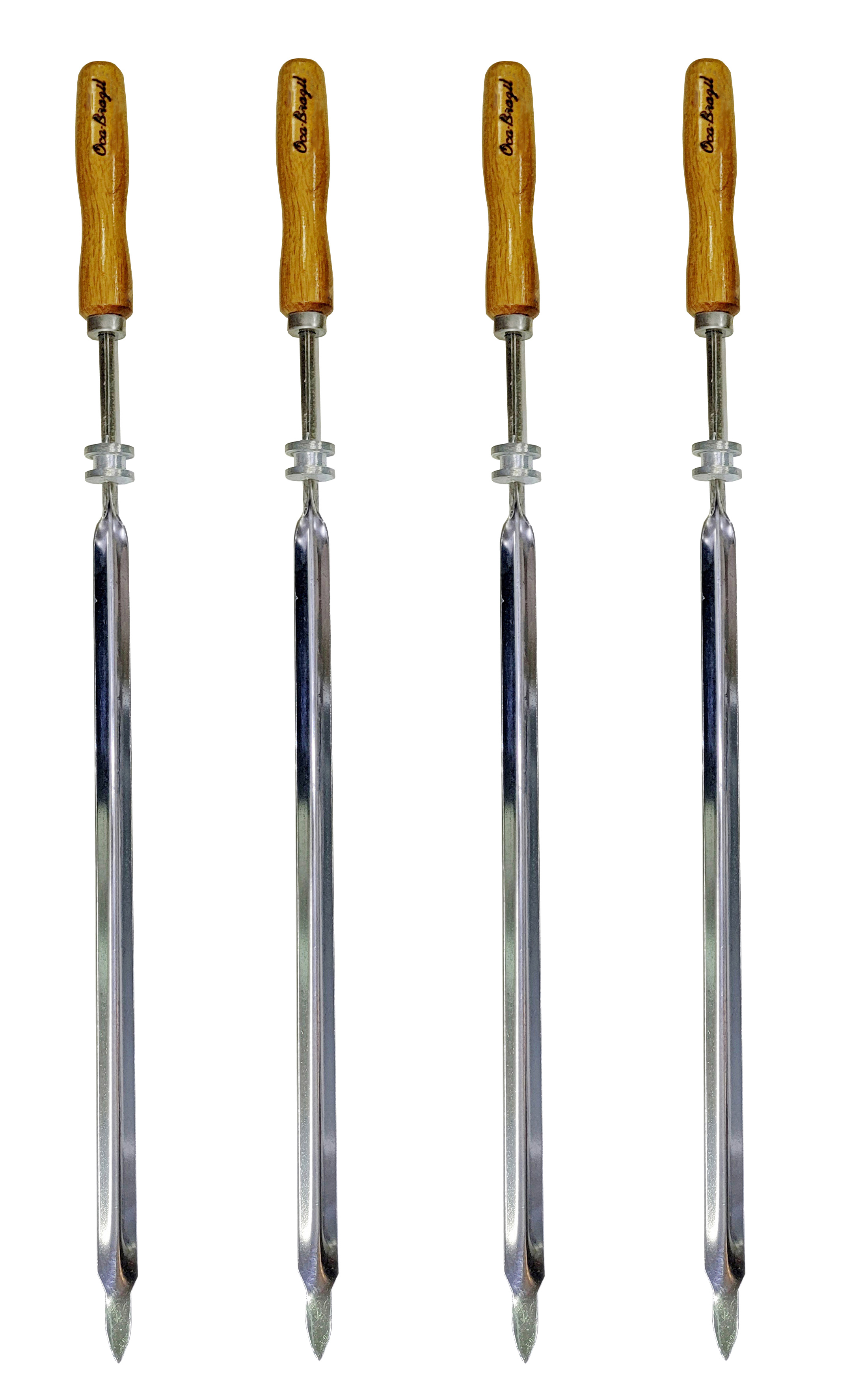 Big Cuts - Set of 4 Brazilian Skewers - Professional Grade