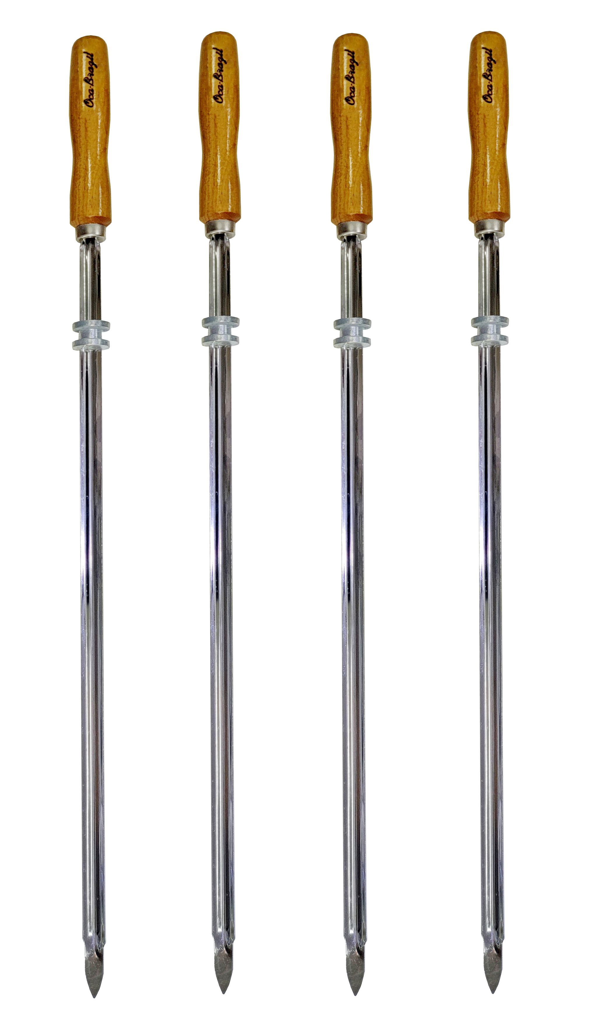 Medium Cuts - Set of 4 Brazilian Skewers - Professional Grade