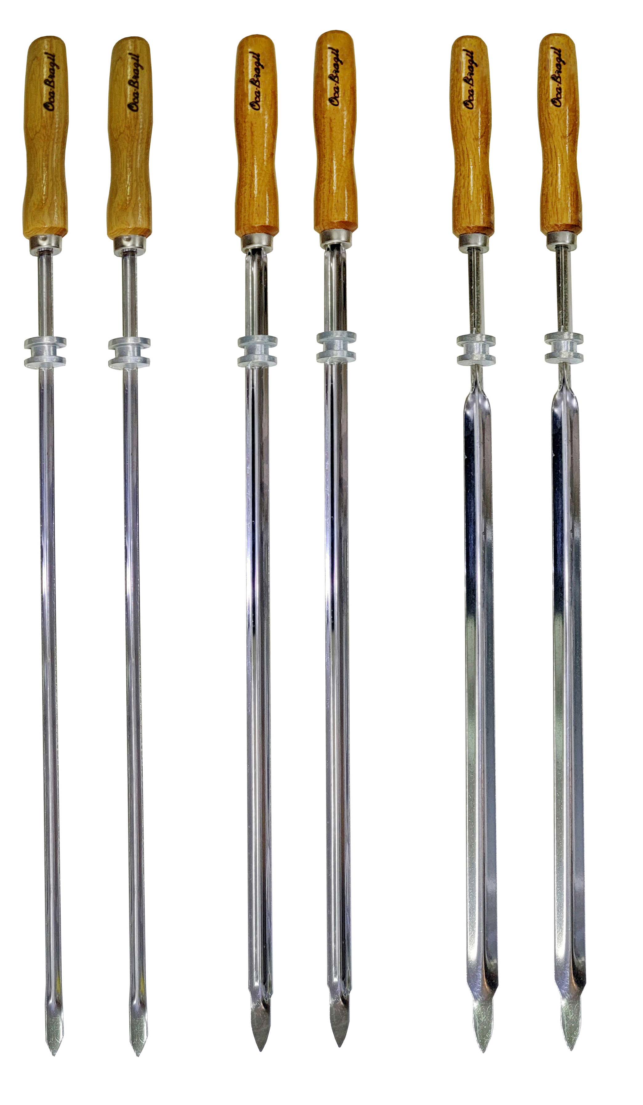 Sampa Combo - Set of 6 Brazilian Skewers - Professional Grade