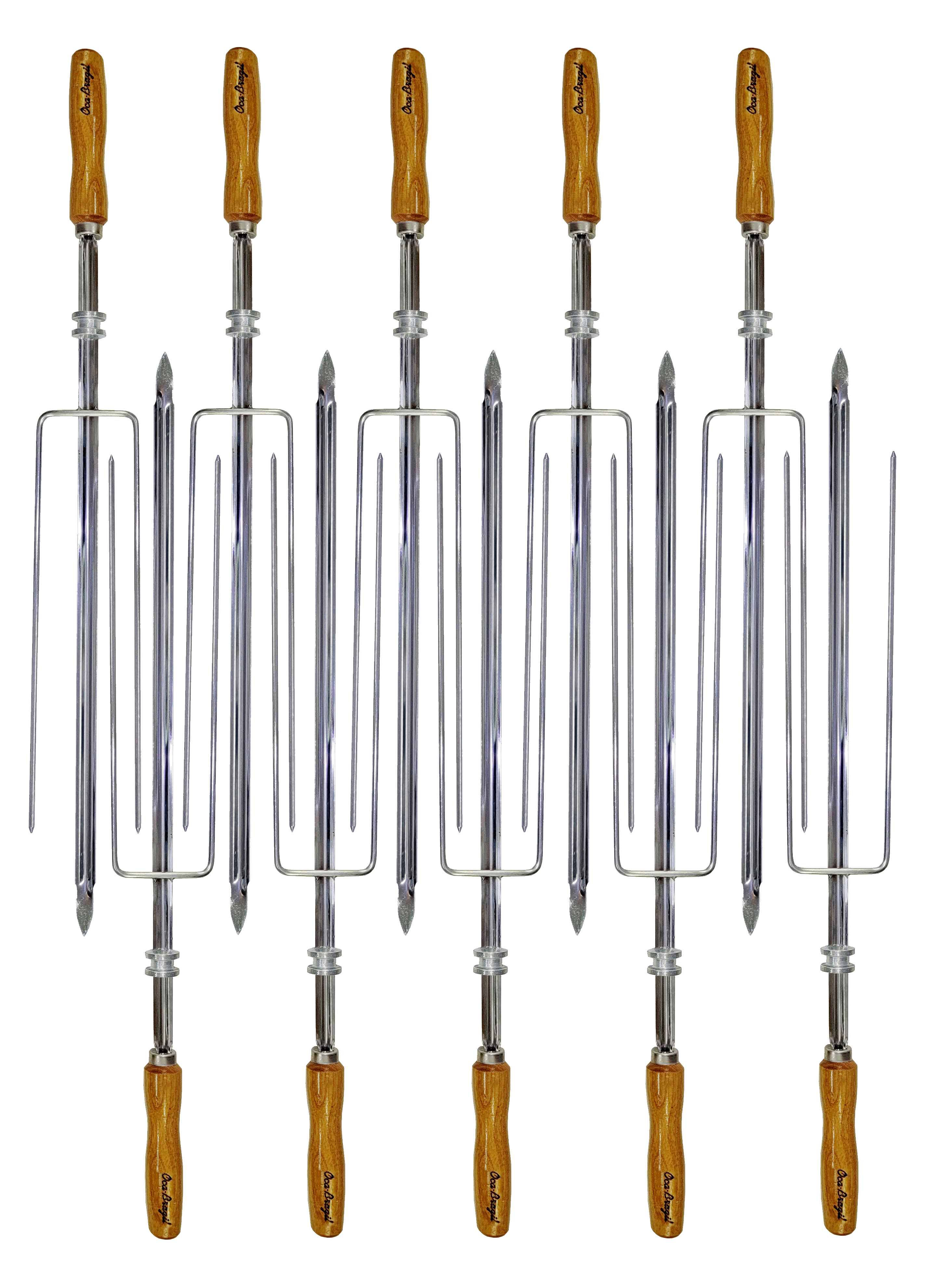 Triple - Set of 10 Brazilian Skewers - Professional Grade