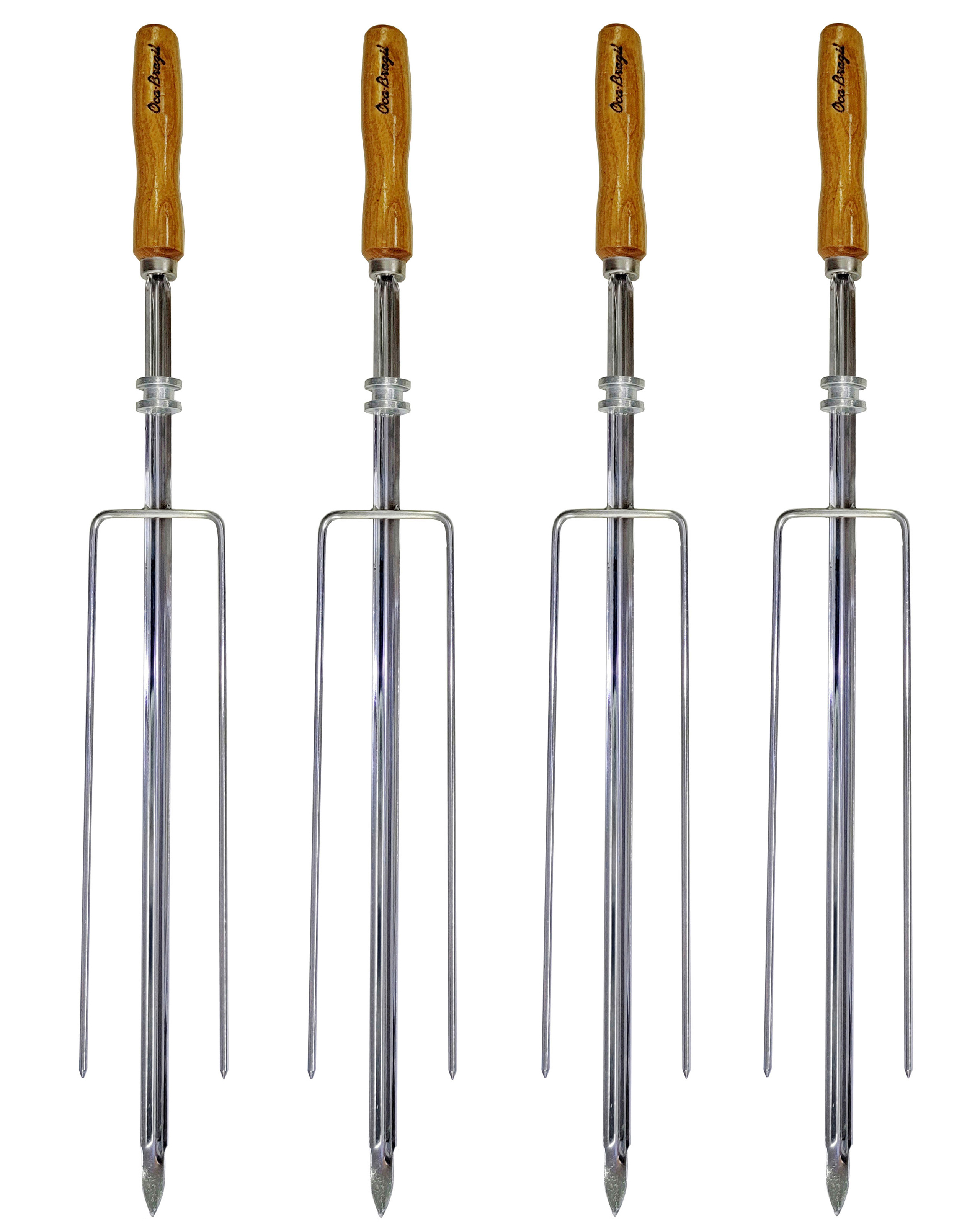 Triple - Set of 4 Brazilian Skewers - Professional Grade